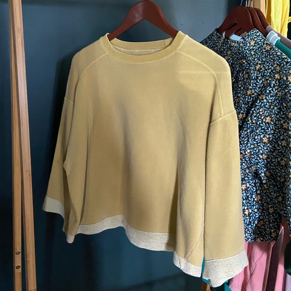 Vintage Sweatshirt Yellow Mustard